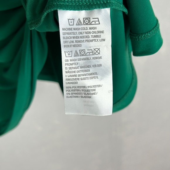 Susan Graver Modern Essentials plus size 3X long sleeve top green liquid knit - Picture 9 of 10